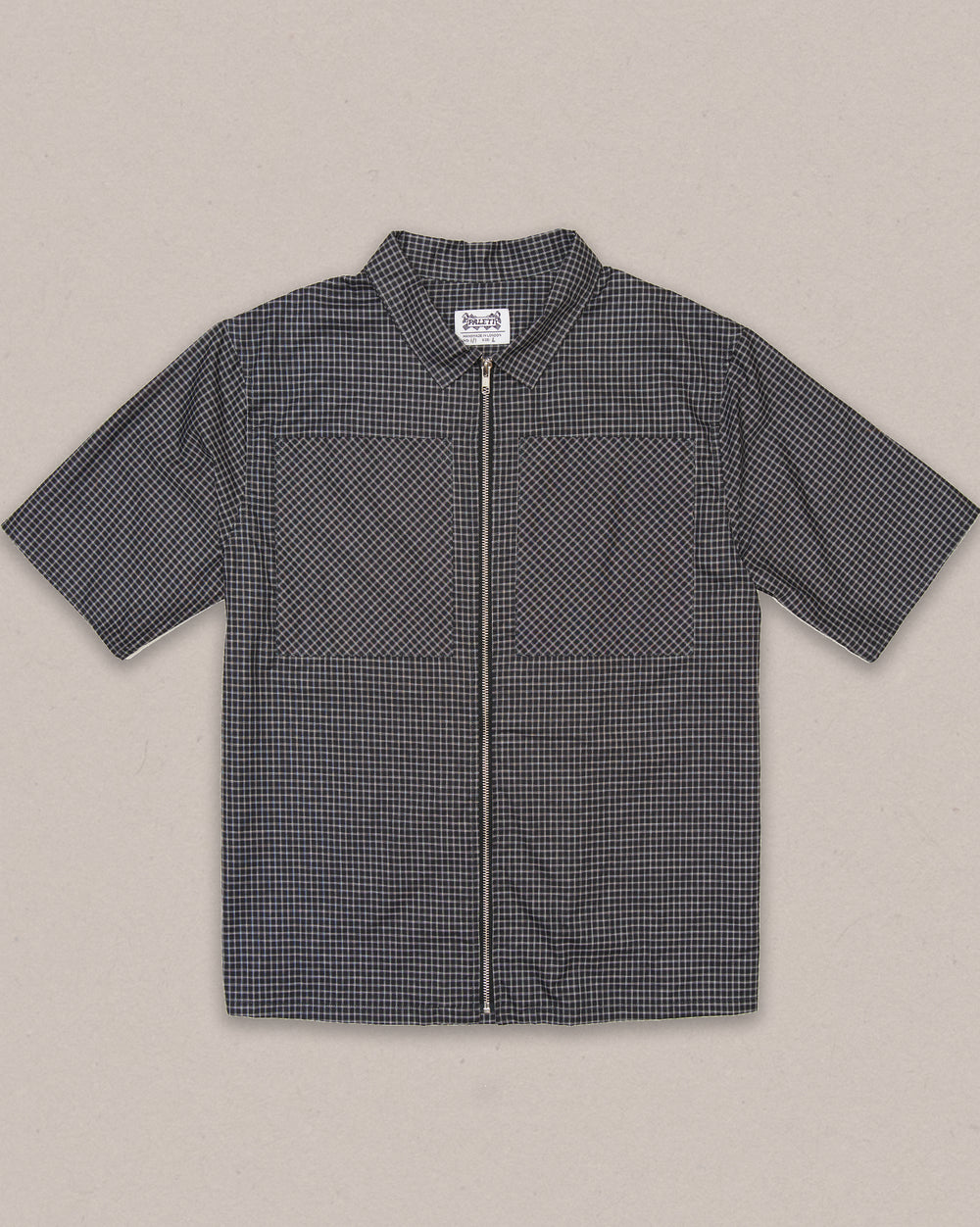 BLACK CHECK GRID SHIRT