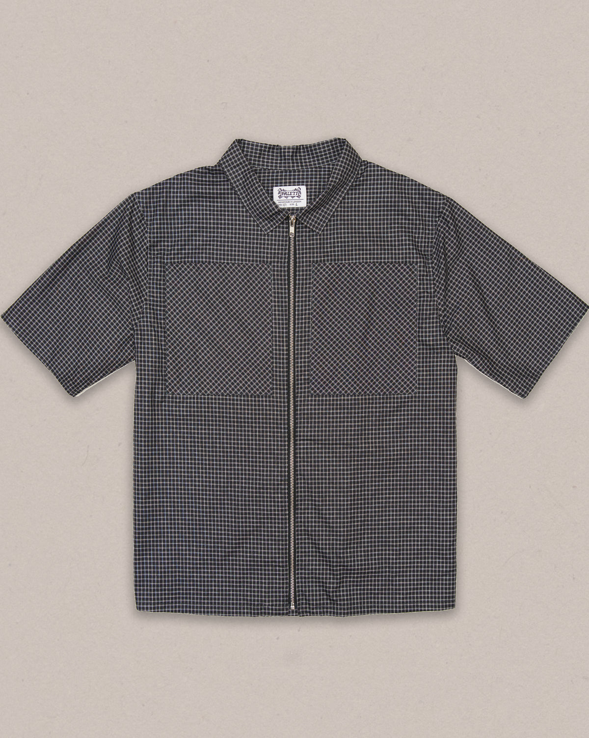 BLACK CHECK GRID SHIRT