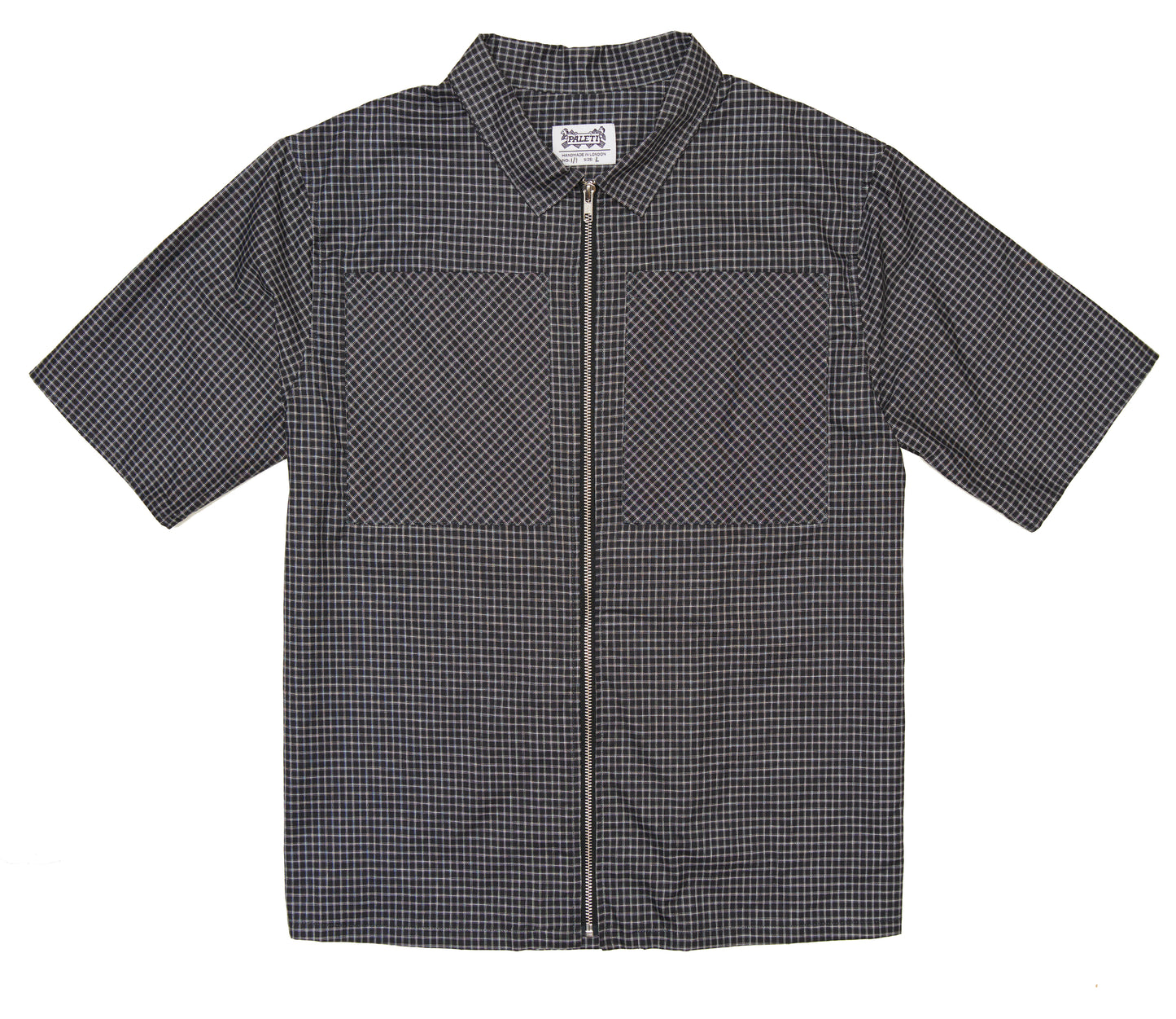 BLACK CHECK GRID SHIRT