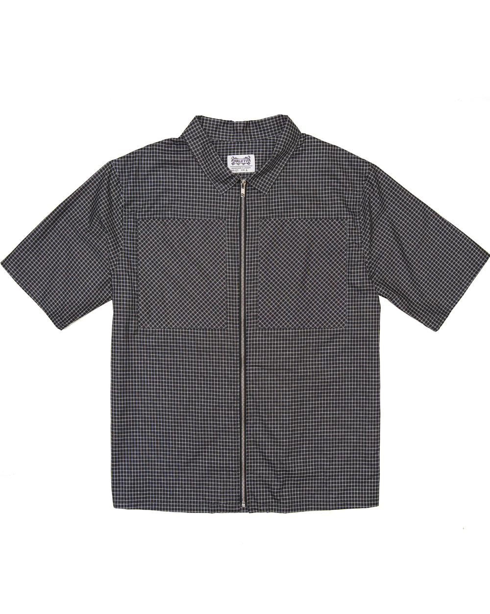 BLACK CHECK GRID SHIRT
