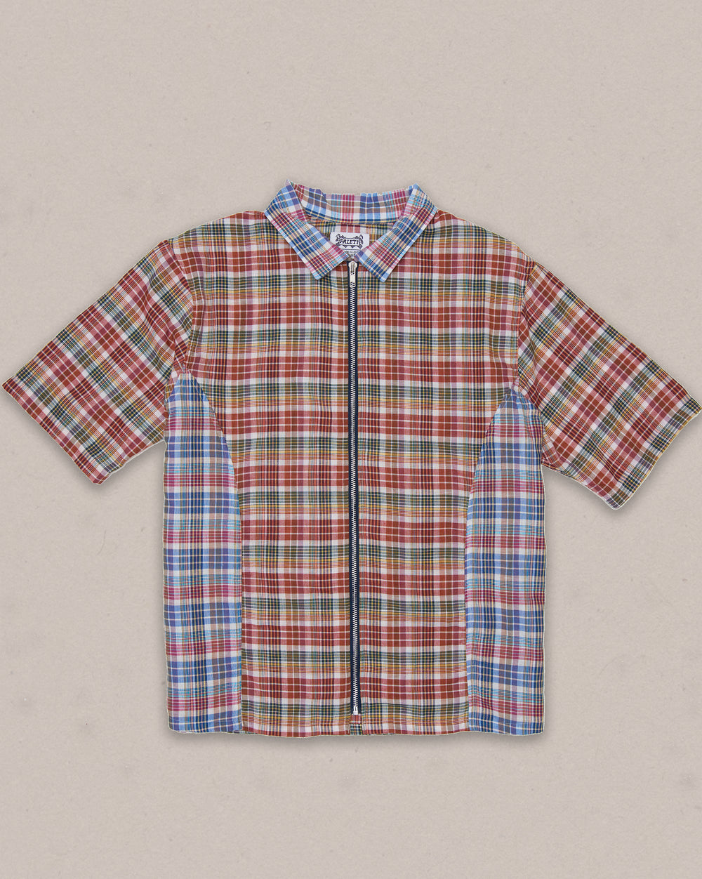 ZIP PLAID SHIRT