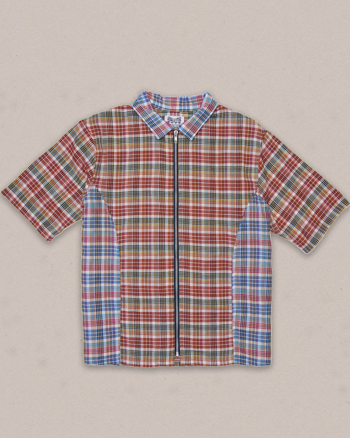 ZIP PLAID SHIRT