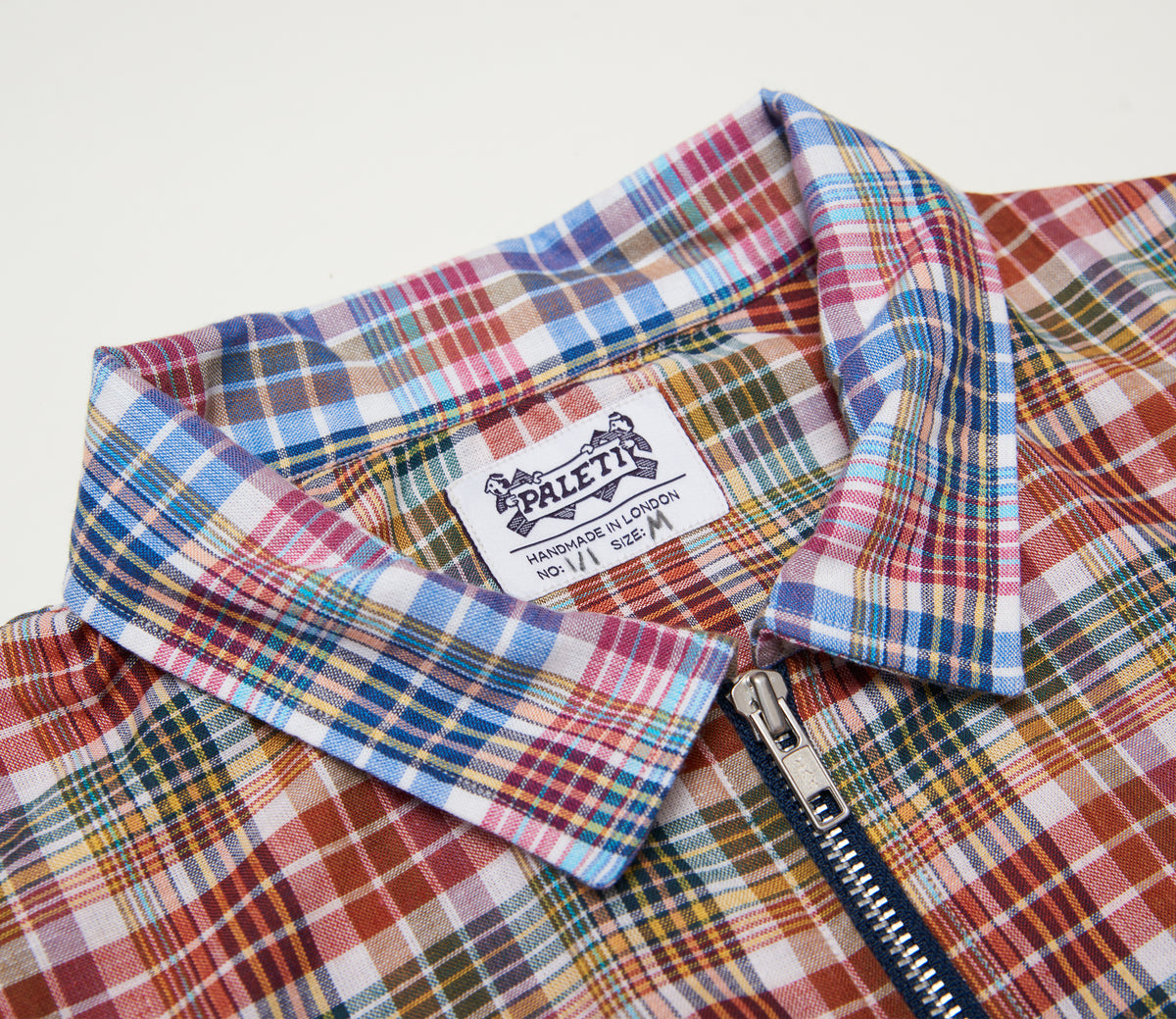 ZIP PLAID SHIRT